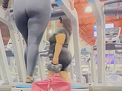 Latina gym candid ass