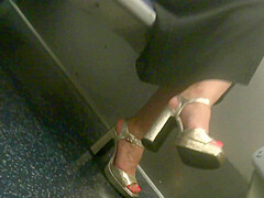 Brunette, Hot Feet In High Heels