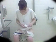 in women s restroom