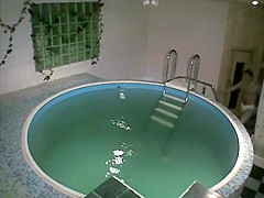 Couple caught fucking in a wellness pool