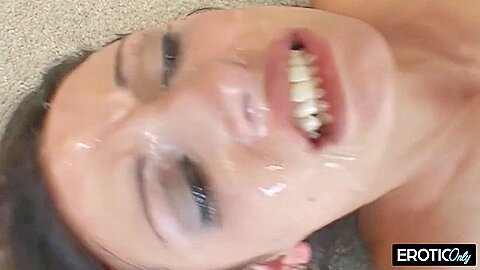 She Swallows As Much As She Can