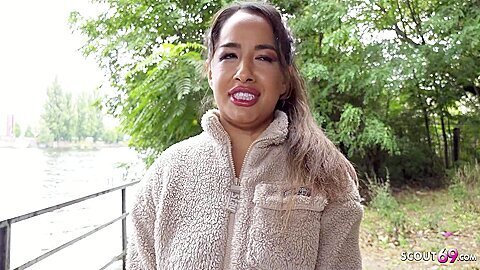 Small Latina Midget Munequita Enfadada Talk To Big Dick Casting Fuck