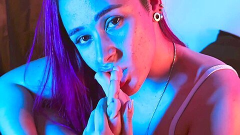 Young Girl With Beautiful Feet Masturbating With A Unicorn Horn Dildo