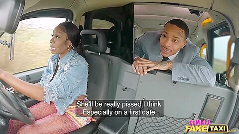 Ebony Mystique – Backseat Blowjob Then Hard Sex